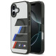 BMW M IML Metal Buttons Tricolor Lines MagSafe Case for iPhone 17 - Gray