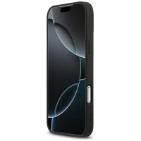 Dkny Repeat Texture Pattern with Tonal Stripe Case for iPhone 17 Pro Max - Black