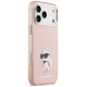 Karl Lagerfeld IML Aquarelle Choupette & Logo MagSafe Case for iPhone 17 Pro - Pink