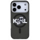 Karl Lagerfeld IML Glitter Karl & Choupette Sketch Logo MagSafe Case for iPhone 17 Pro - Black