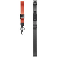 Uniq Vista 2-in-1 phone lanyard - black and orange