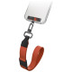 Uniq Vista 2-in-1 phone lanyard - black and orange
