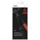 Uniq Vista 2-in-1 phone lanyard - black and orange