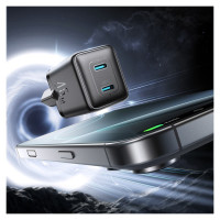 Joyroom Ładowarka sieciowa Joyroom JR-TCG17 45W 2 x- USB-C (wtyczka EU) - czarna