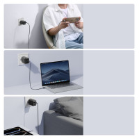 Joyroom Ładowarka sieciowa Joyroom JR-TCG17 45W 2 x- USB-C (wtyczka EU) - czarna