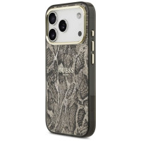 Guess Python Pattern MagSafe Case for iPhone 17 Pro Max - Brown