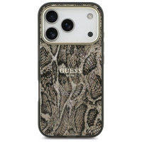 Guess Python Pattern MagSafe Case for iPhone 17 Pro Max - Brown