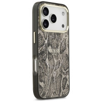 Guess Python Pattern MagSafe Case for iPhone 17 Pro Max - Brown