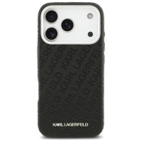Karl Lagerfeld FW Stamped Karl MagSafe Case for iPhone 17 Pro - Black