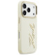Karl Lagerfeld Karl Script Logo iPhone 17 Pro Case - Beige