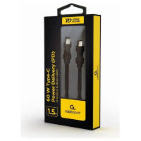 Gembird CABLE USB-C PD 1.5M/CC-USB2-CMCM60-1.5M GEMBIRD