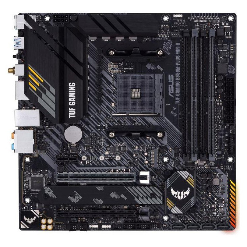 Asus Mainboard|ASUS|AMD B550|SAM4|MicroATX|Memory DDR4|Memory slots 4|1xPCI-Express 3.0 1x|1xPCI-Express 3.0 16x|1xPCI-Express 4.0 16x|2xM.2|1xHDMI|1xDisplayPort|2xUSB 2.0|5xUSB 3.2|1xUSB type C|1xPS/2|1xOptical S/PDIF|1xRJ45|5xAudio port|TUFGAMB550MPLUSW