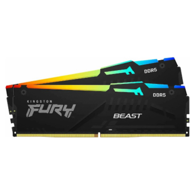 Kingston Operatīvā atmiņa Kingston FURY Beast 16GB RGB Black