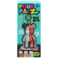 Pour Palz DIY Mini krāsojamais lācis ar atslēgu piekariņu