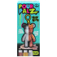 Pour Palz DIY Mini krāsojamais lācis ar atslēgu piekariņu
