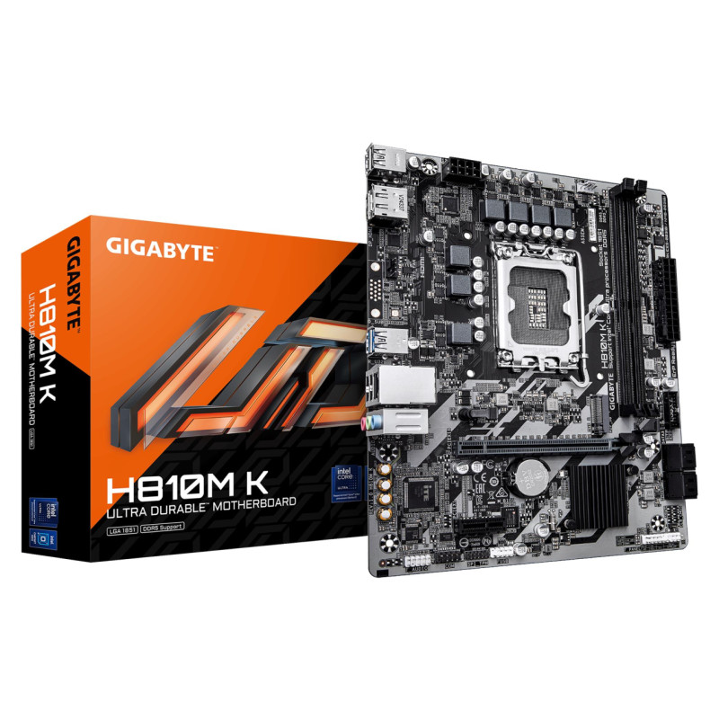 Gigabyte Mainboard|GIGABYTE|Intel H810|LGA1851|Micro-ATX|Memory DDR5|Memory slots 2|H810MK1.0