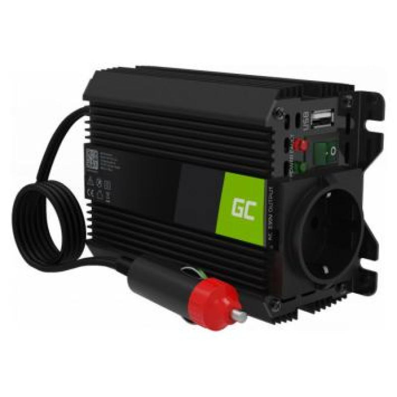 Green Cell Strāvas pārveidotājs Green Cell 12V to 230V 150W/300W Modified Sine Wave