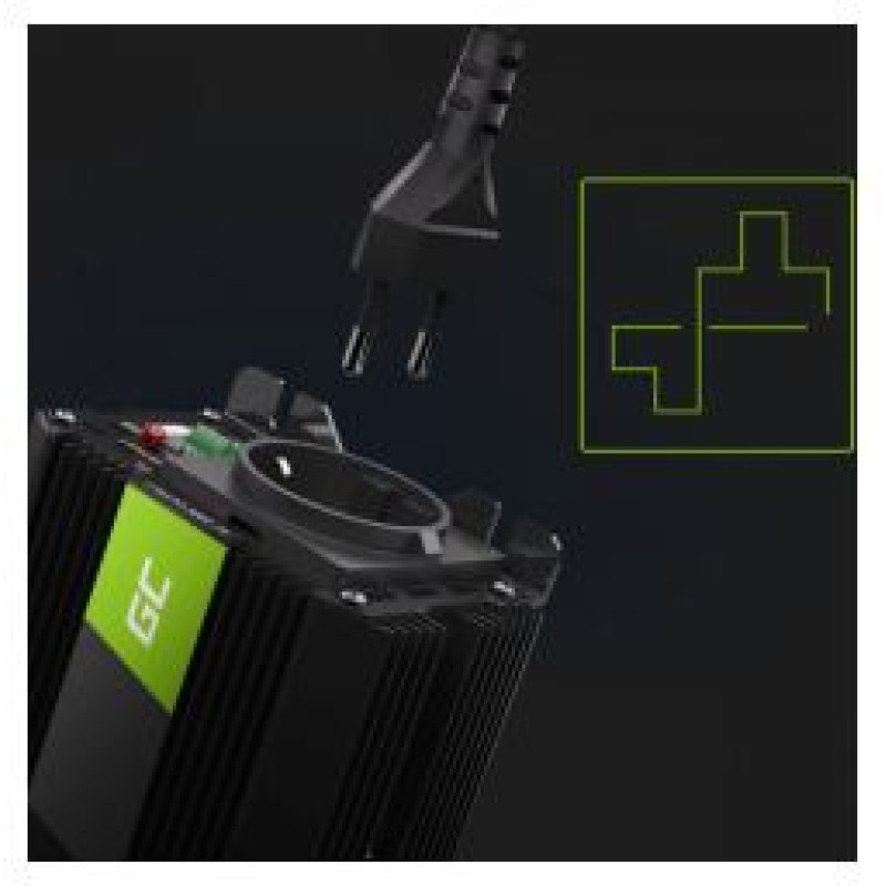 Green Cell Strāvas pārveidotājs Green Cell 12V to 230V 150W/300W Modified Sine Wave