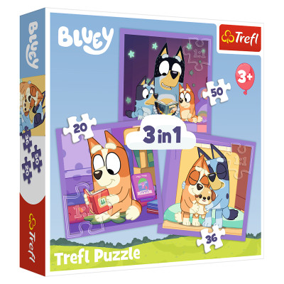 Trefl BLUEY Pužļu komplekts 3in1