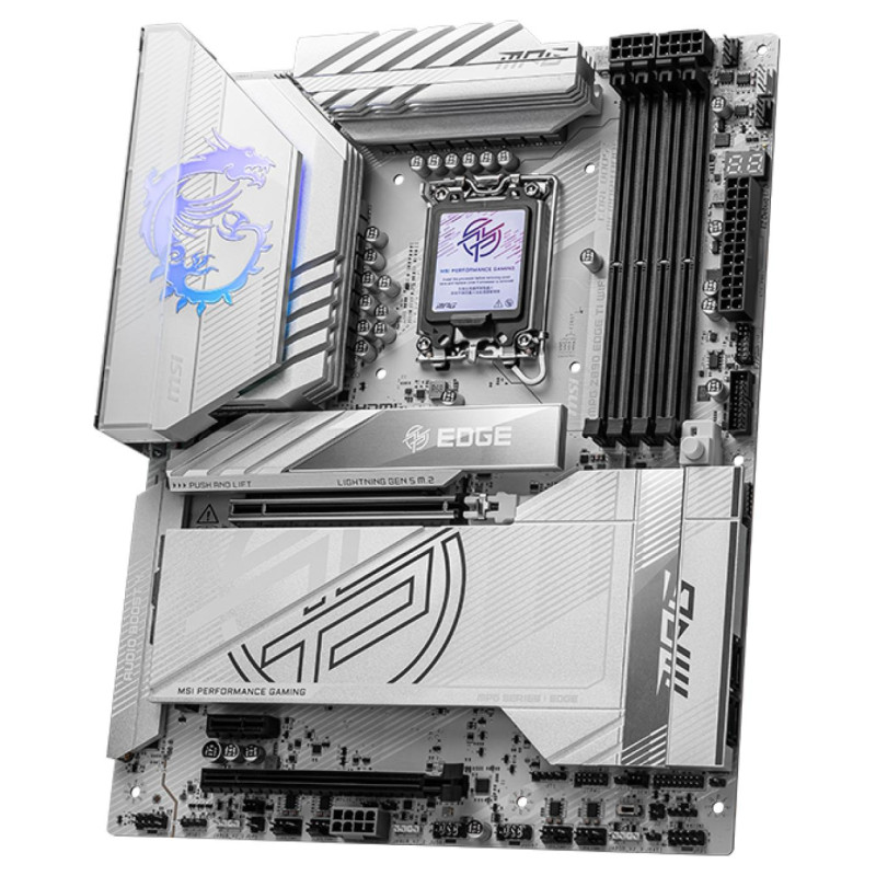 MSI Mainboard|MSI|Intel Z890|LGA1851|ATX|Memory DDR5|Memory slots 4|1xPCI-Express 1x|2xPCI-Express 16x|5xM.2|1xHDMI|1xAudio-In|1xAudio-Out|1xUSB 2.0|4xUSB 3.0|4xUSB 3.1|1xUSB-C|1xOptical S/PDIF|1xRJ45|2xThunderbolt|MPGZ890EDGETIWIFI