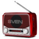 Sven Skaļrunis Sven SRP-150 FM,AM,SW Radio Bluetooth Red
