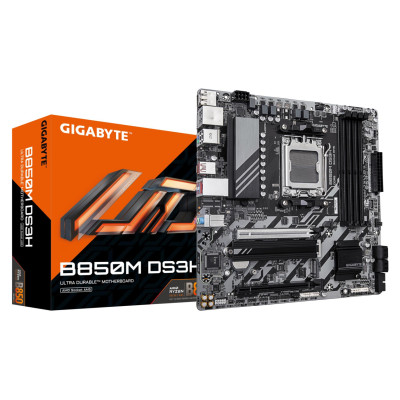 Gigabyte Mainboard|GIGABYTE|AMD B850|Socket AM5|micro ATX|RAM DDR5-SDRAM|4xSlots|2xNumber of M.2 (M) slots|B850MDS3H1.2