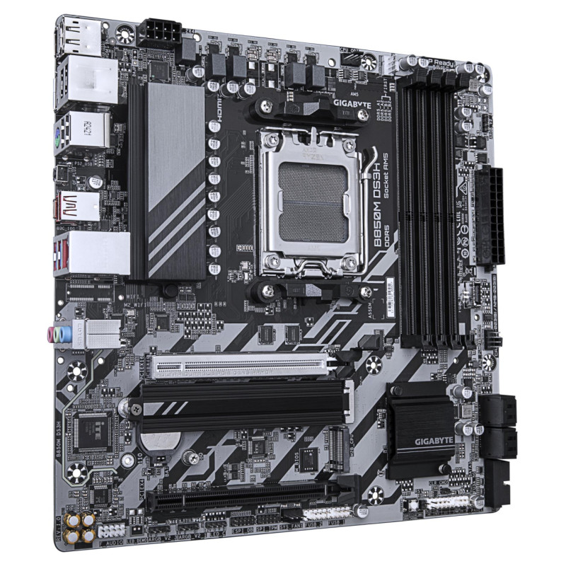 Gigabyte Mainboard|GIGABYTE|AMD B850|Socket AM5|micro ATX|RAM DDR5-SDRAM|4xSlots|2xNumber of M.2 (M) slots|B850MDS3H1.2