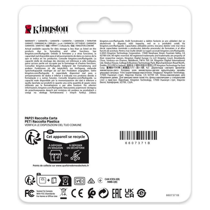 Kingston MEMORY SDHC 32GB C10/SDIT/32GB KINGSTON