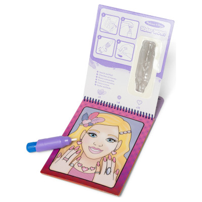 Melissa & Doug Water Wow! Ūdens krāsojamā grāmata &ndash; Grims un manikīrs