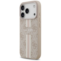 Guess 4G Printed Stripes MagSafe Case for iPhone 17 Pro - Pink