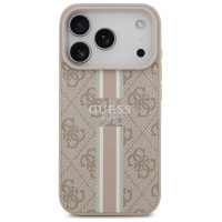 Guess 4G Printed Stripes MagSafe Case for iPhone 17 Pro - Pink