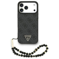 Guess 4G Strap Triangle Logo MagSafe Case for iPhone 17 Pro Max - Black