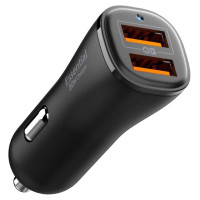 Spigen Essential EV302 30W 2-Port USB-A Car Charger - Black