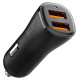 Spigen Essential EV302 30W 2-Port USB-A Car Charger - Black