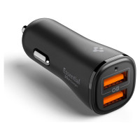 Spigen Essential EV302 30W 2-Port USB-A Car Charger - Black