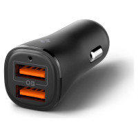 Spigen Essential EV302 30W 2-Port USB-A Car Charger - Black