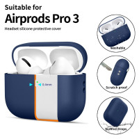 Tech-Protect Silicone Case for AirPods Pro 3 - Navy Blue