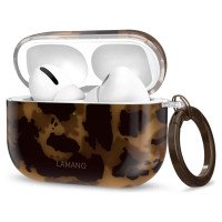 Tech-Protect Lamano case for AirPods Pro 3 - black and brown