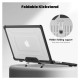 Tech-Protect SmartShell Pro case for Macbook Pro 14 M1 / M2 / M3 / M4 / M5 2021-2025 - black and transparent