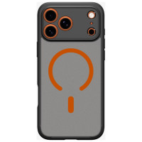 Spigen Ultra Hybrid MagSafe Case for iPhone 17 Pro Max - Black and Orange