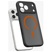 Spigen Ultra Hybrid MagSafe Case for iPhone 17 Pro Max - Black and Orange