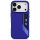 BMW M Silicon Vertical Logo MagSafe Case for iPhone 17 Pro - Navy Blue