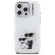 Karl Lagerfeld IML Aquarelle Karl & Choupette & Logo Case for iPhone 16 Pro Max - White
