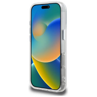 Karl Lagerfeld IML Aquarelle Karl & Choupette & Logo Case for iPhone 16 Pro Max - White