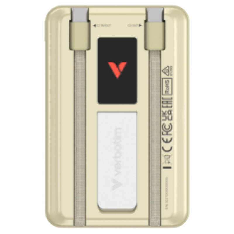 Verbatim Enerģijas krātuve Verbatim Charge n Go Gold 10000mAh Magnetic Wireless