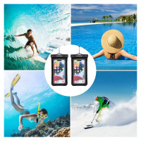 Wozinsky WWE-01 waterproof case with PVC armband - black