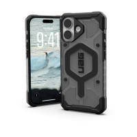 UAG Pathfinder Clear MagSafe Case for iPhone 17 - Black and Gray