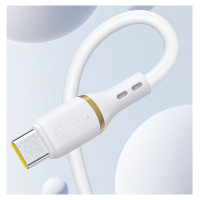 Dudao L25L USB-A - Lightning Cable 1m 30W with Soft Silicone Braid - White