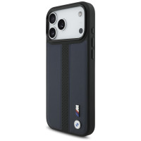 BMW M Perforated Stripe Logo MagSafe Case for iPhone 17 Pro Max - Navy Blue