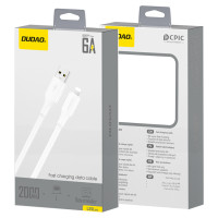 Dudao L2sL USB-A - Lightning 6A Cable 1.2m - White